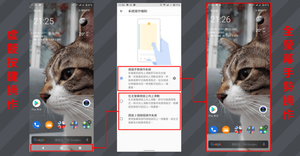 全螢幕手勢操作